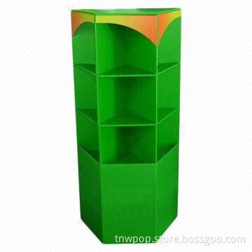 Point-of-sale Display, 6 sides can show different products together/strong/stable/quick leading time